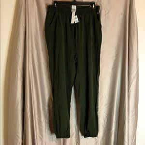 Olive Green PINK JOGGERS